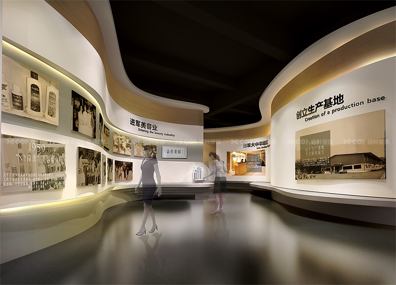 如何在企業傳統靜態展館裝修中展示企業的歷史?